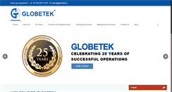 Desktop Screenshot of globetek.in